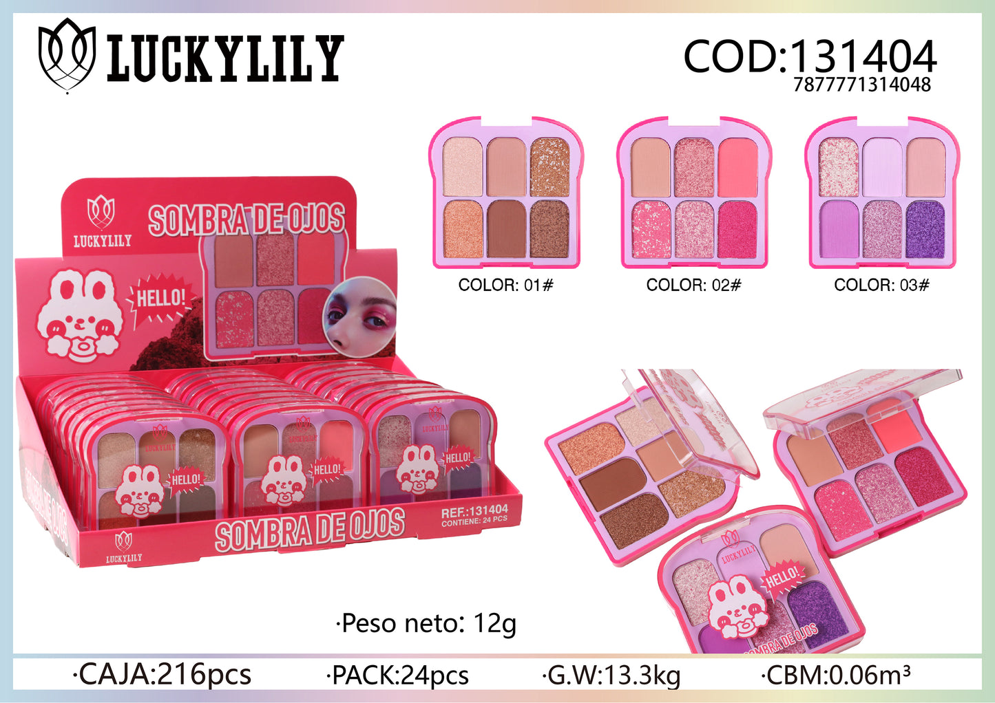Sombras de ojos HELLO! (24pz)