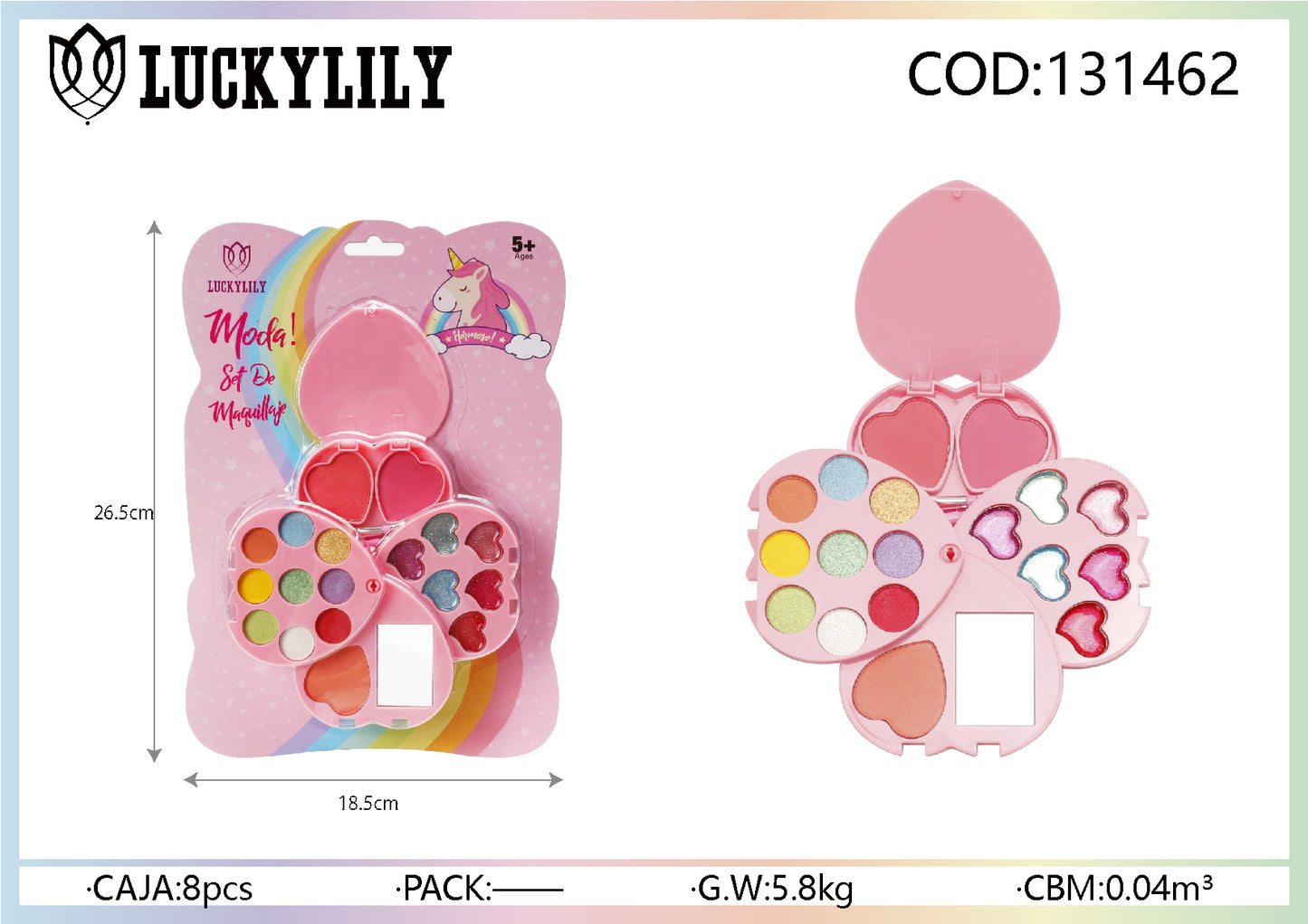 Kit de maquillaje (6pz)