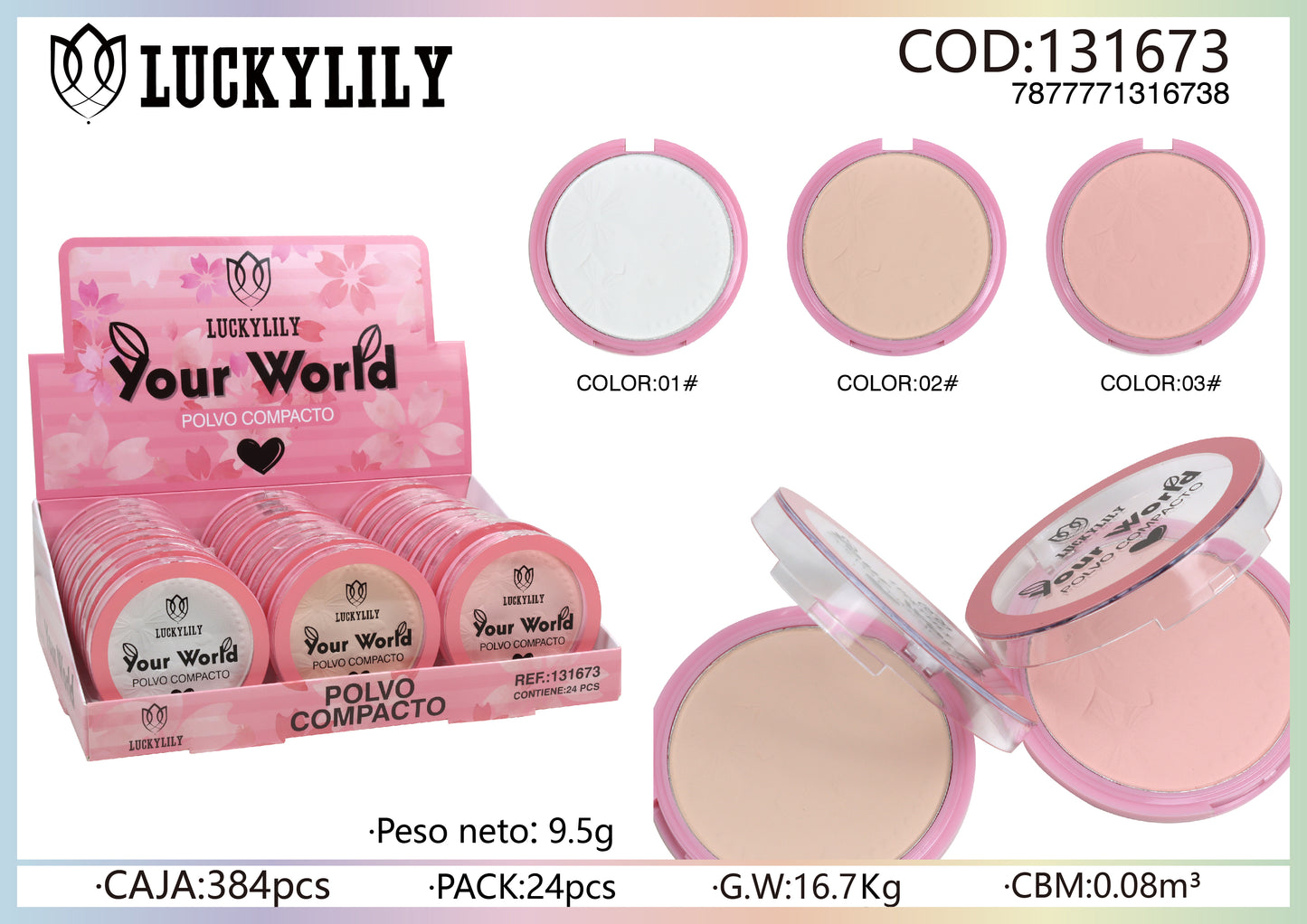 Polvo compacto (24pz)