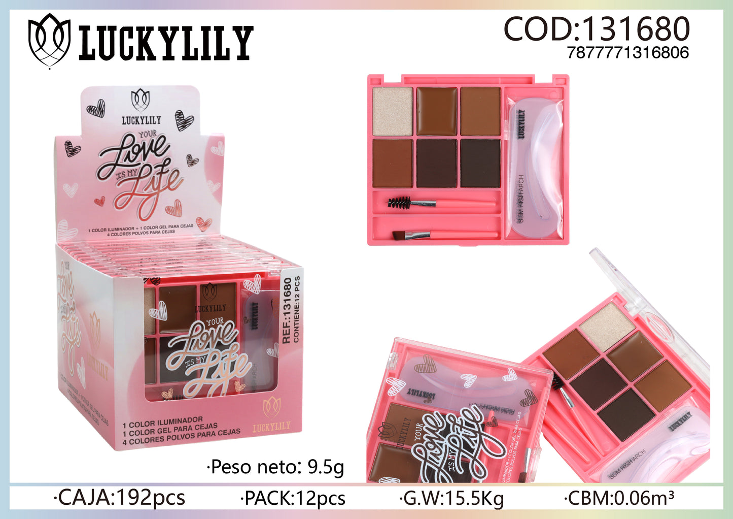 Paleta para cejas (12pz)