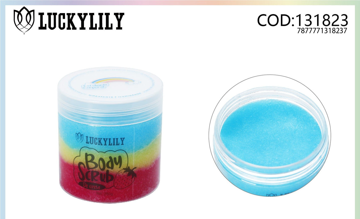 Exfoliante corporal de Fresa (12pz)