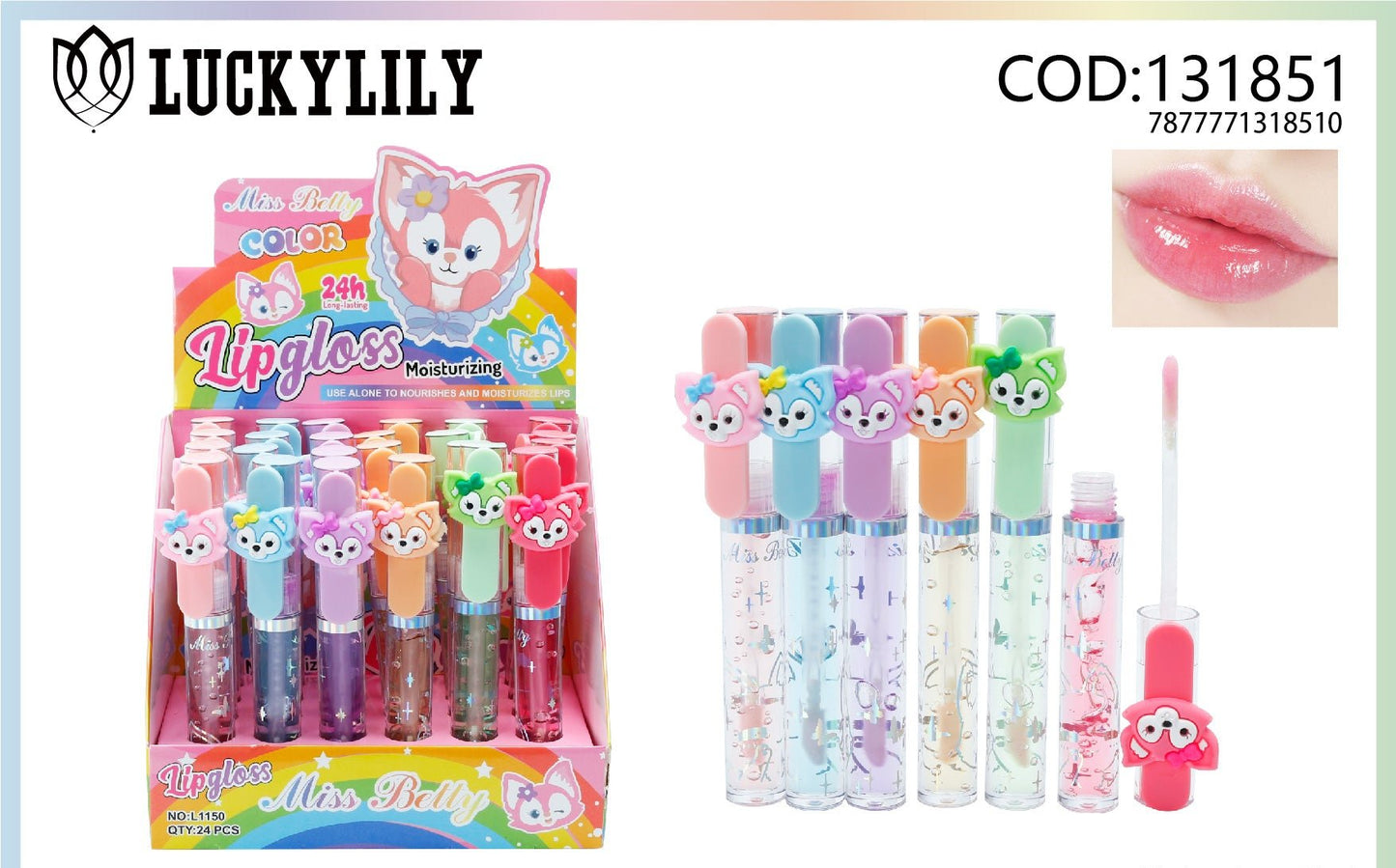 Brillo labial 24h Miss Betty (24pz)