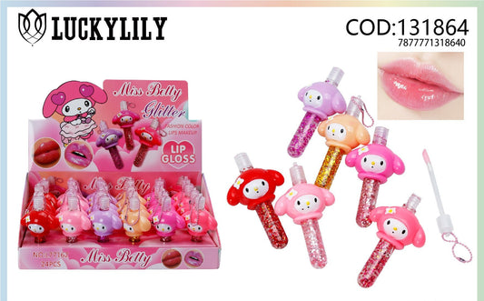 Brillo labial glitter (24pz)