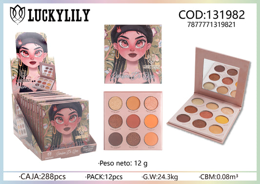 Sombras 9 colores (12pz)