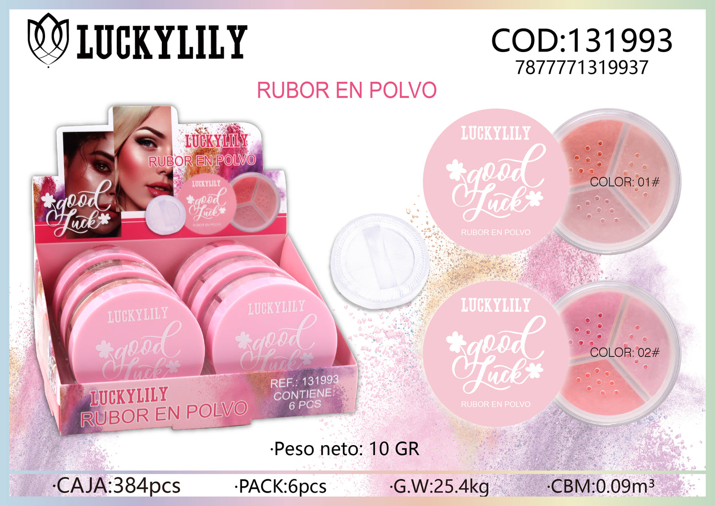 Good Luck Rubor en polvo (6pz)