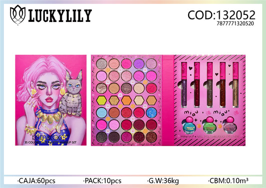 Paleta Rostro 35 colores Kitty (6pz)