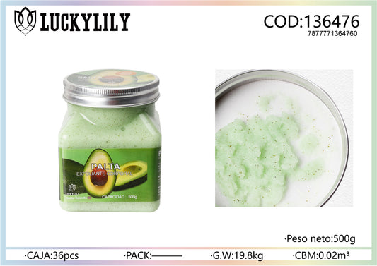 Exfoliante corporal de Aguacate (12pz)