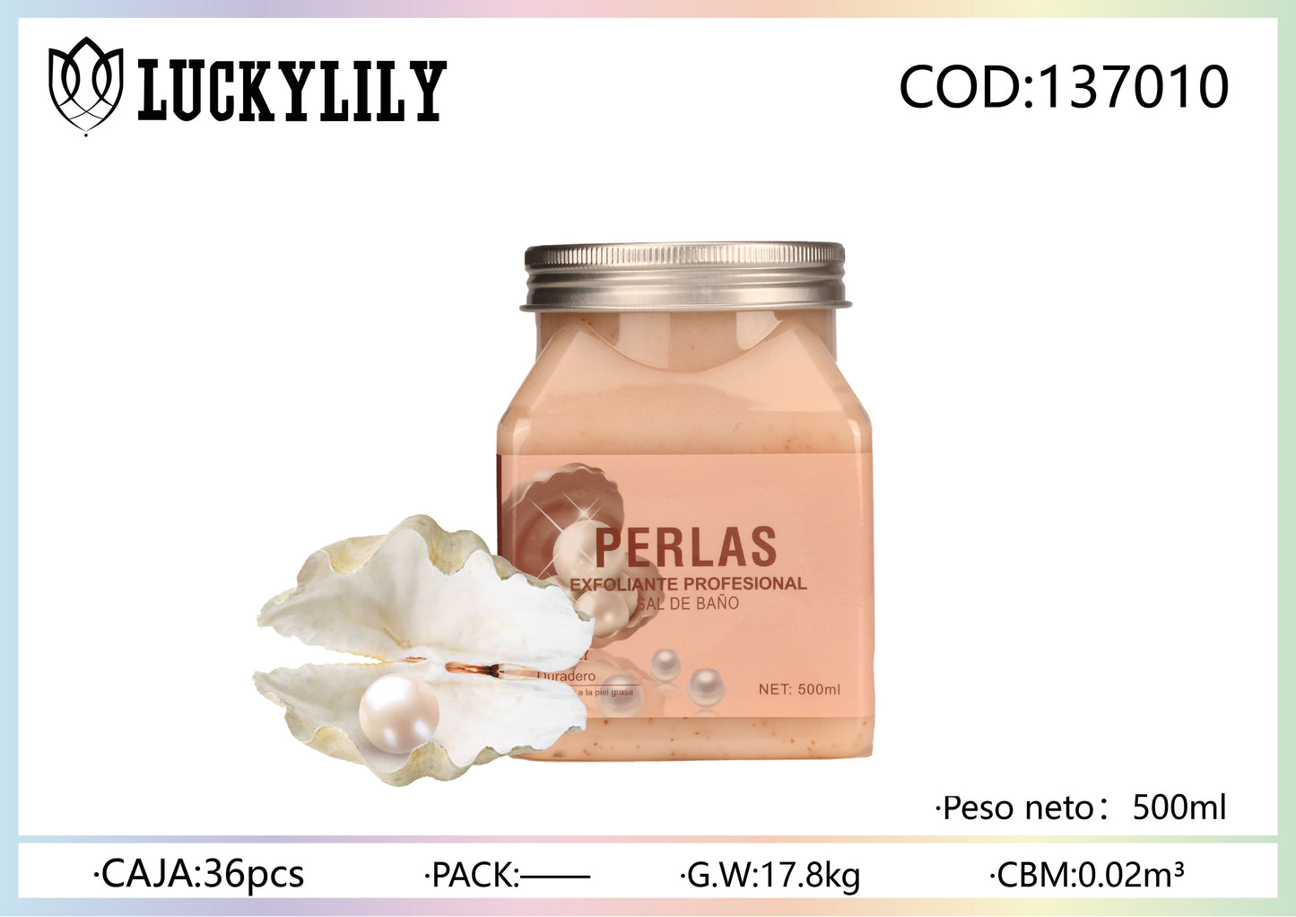 Exfoliante corporal de Perlas (12pz)
