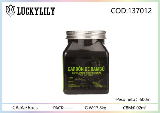 Exfoliante corporal de Carbón de Bambú (12pz)