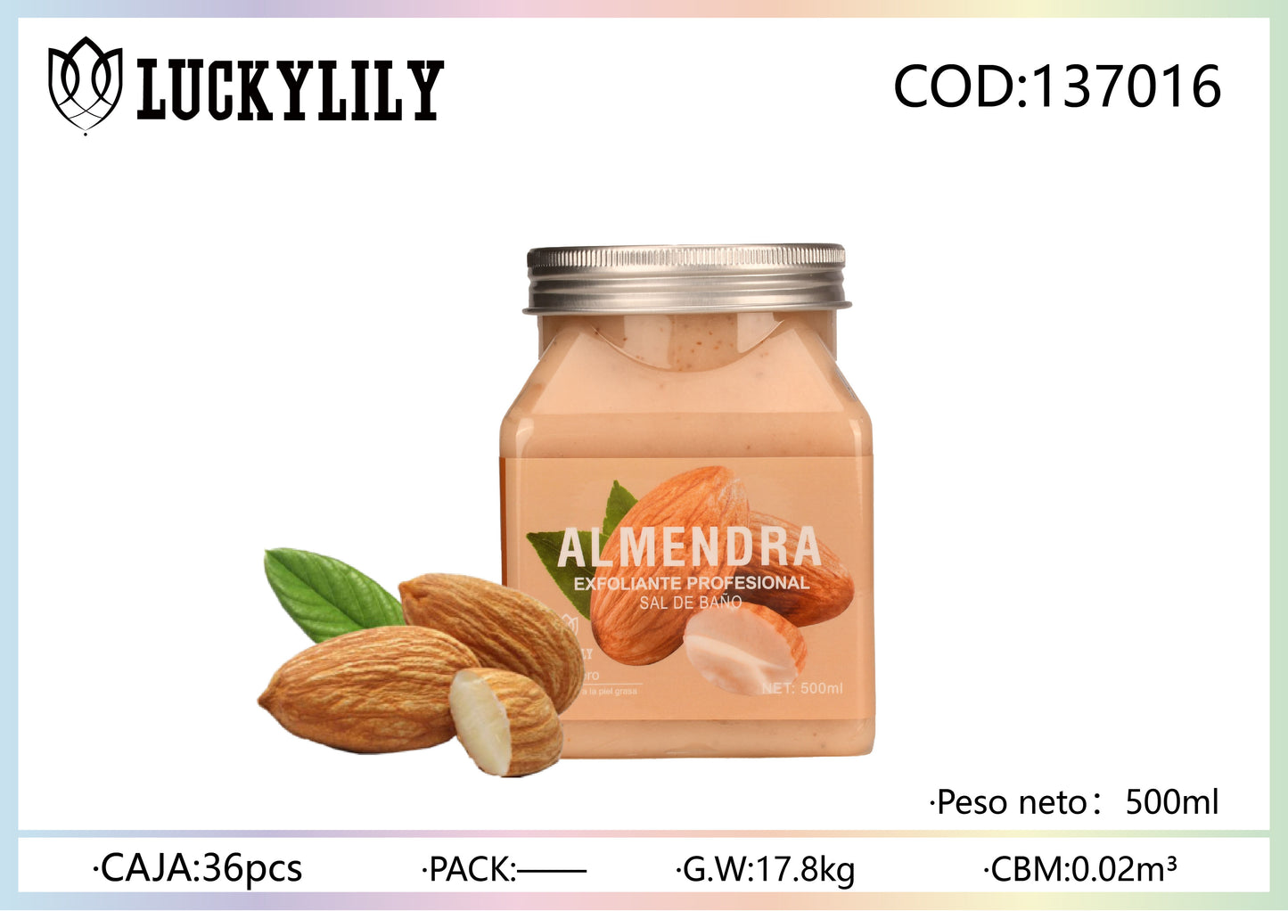 Exfoliante corporal de Almendra (12pz)