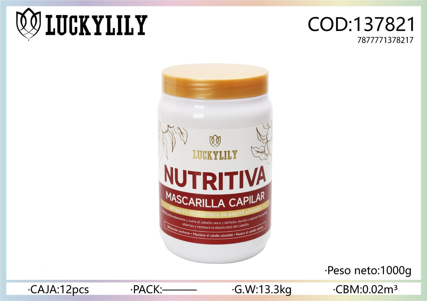 Mascarilla Capilar NUTRITIVA (12pz)