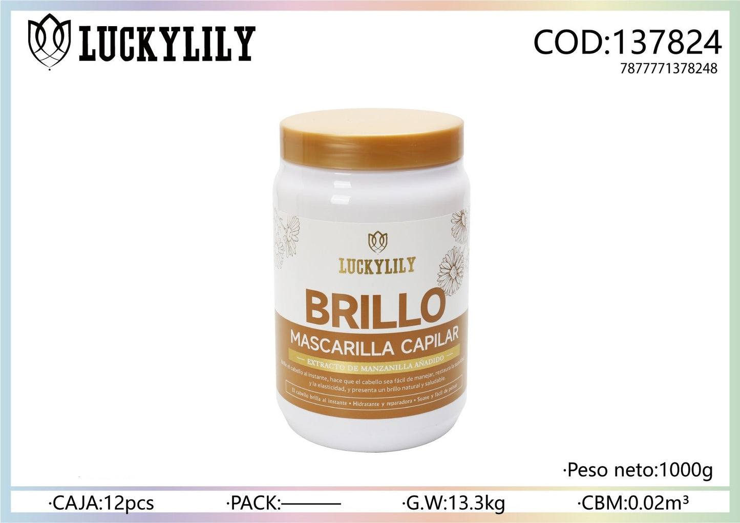 Mascarilla Capilar BRILLO (12pz)