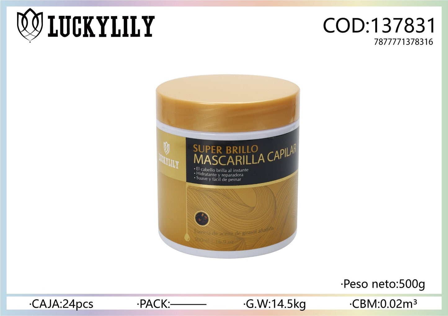 Mascarilla capilar Super brillo (12pz)