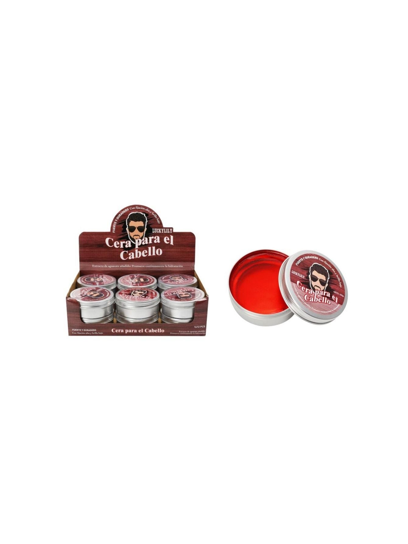 Cera fijadora para cabello (12pz)