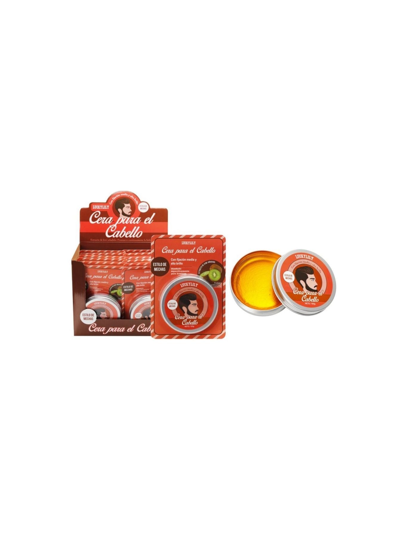 Cera fijadora para cabello Kiwi (12pz)