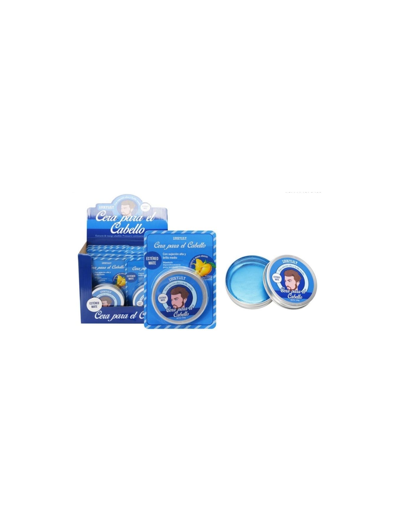Cera fijadora para cabello Mango (12pz)