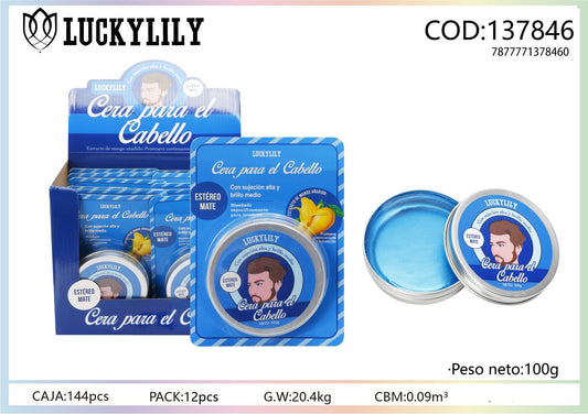 Cera fijadora para cabello Mango (12pz)