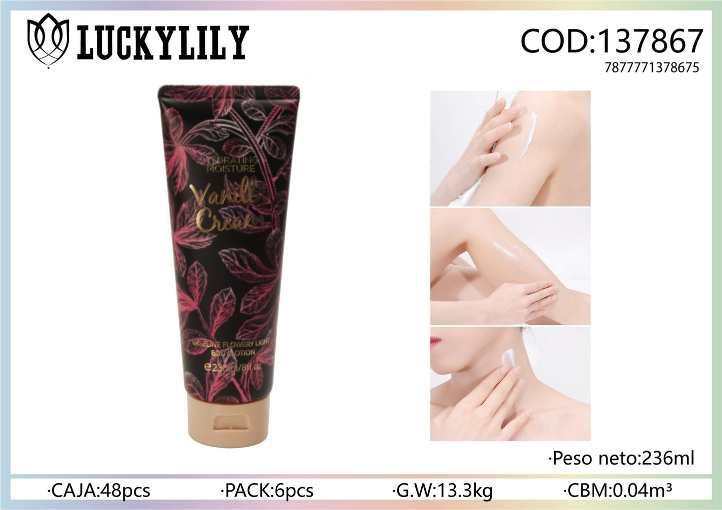 Loción corporal Vanilla Cream (6pz)