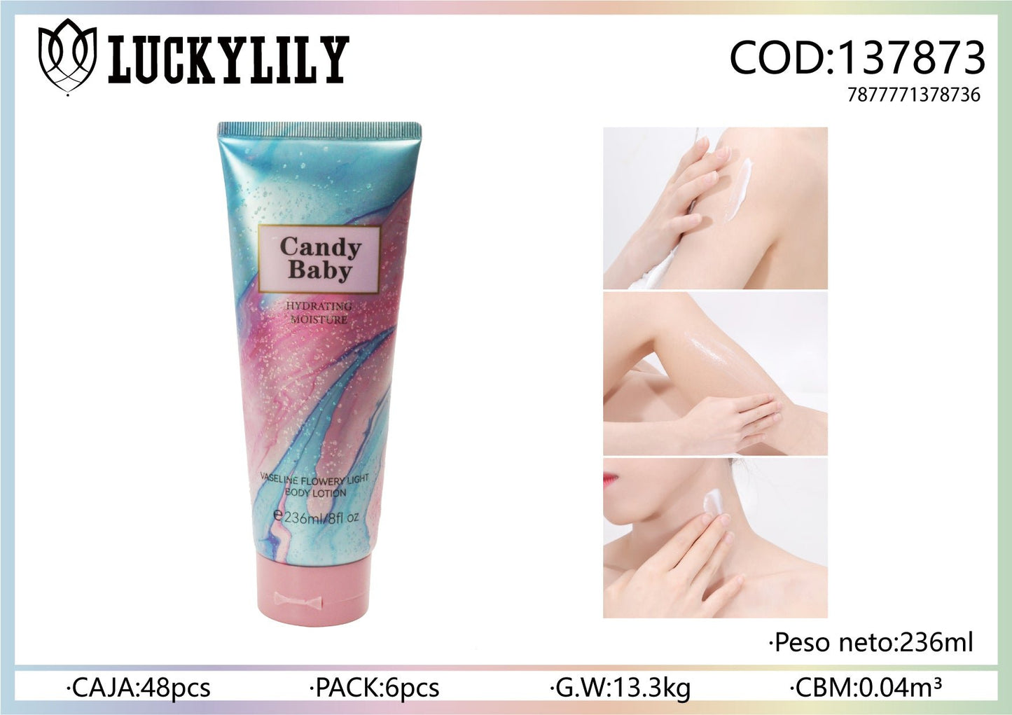 Locion corporal Candy baby (6pz)