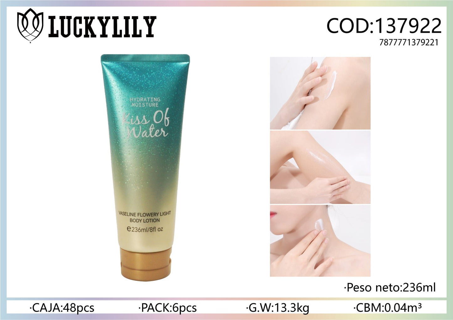 Loción Corporal Kiss of Water (6pz)