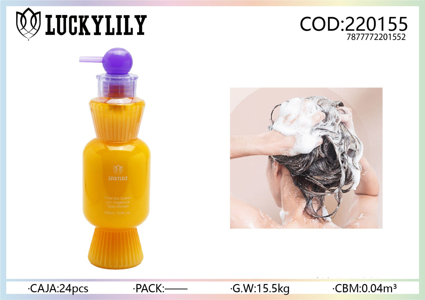 Champú Suave Tipsy Roman 500ml (12pz)