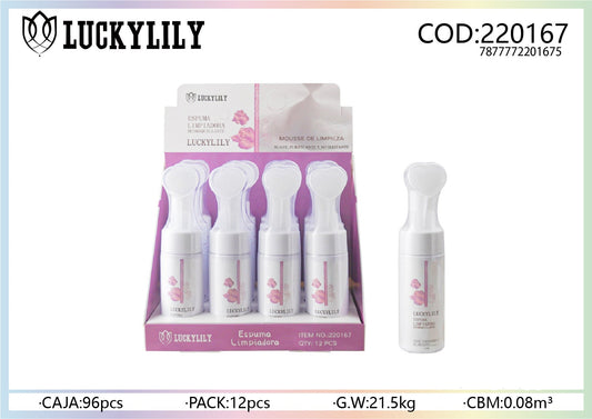 Limpiador facial espuma Rosa (12pz)