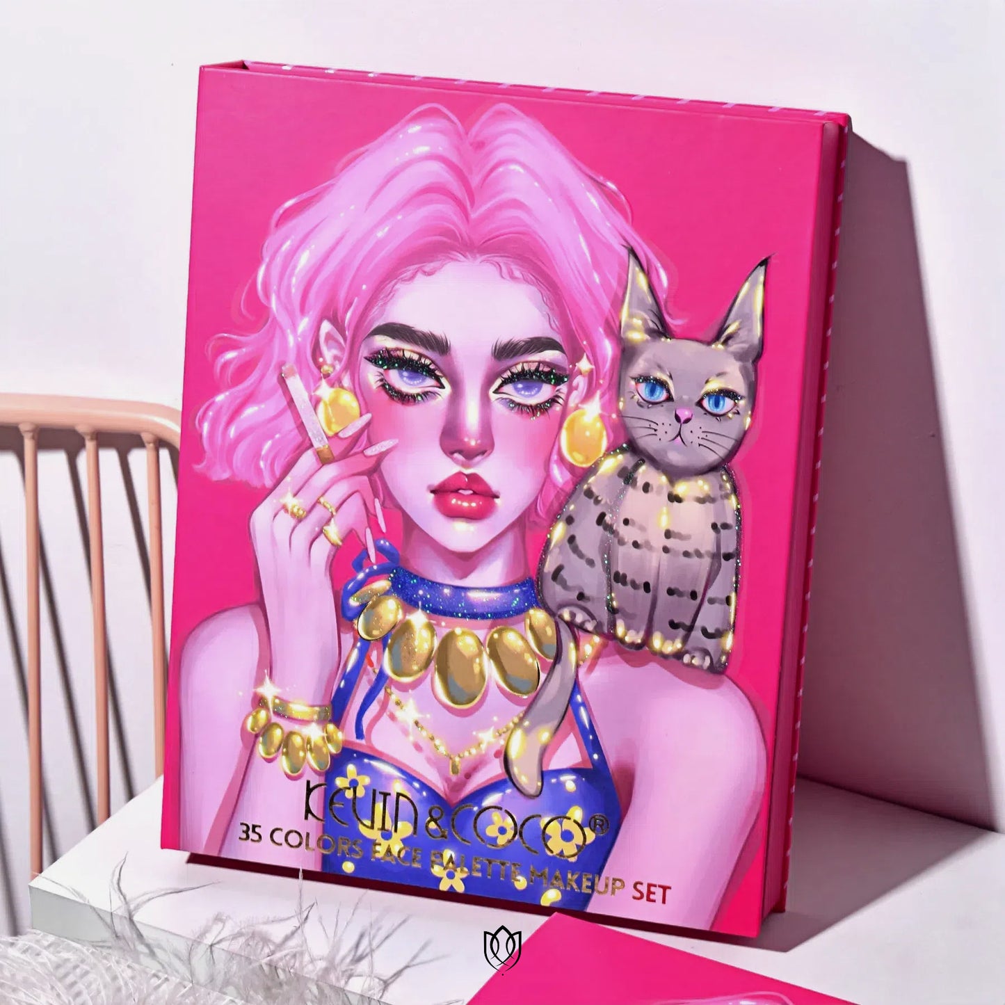 Paleta Rostro 35 colores Kitty (6pz)