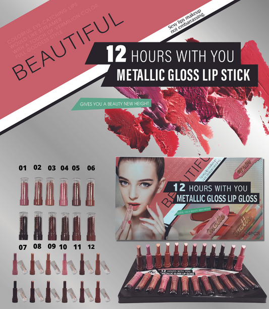Labial 12HRS de  Duración (12 pz)