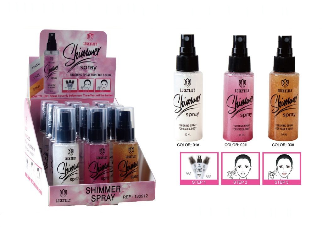 Spray de Acabado para Rostro y Cuerpo - Shimmer (12pz)