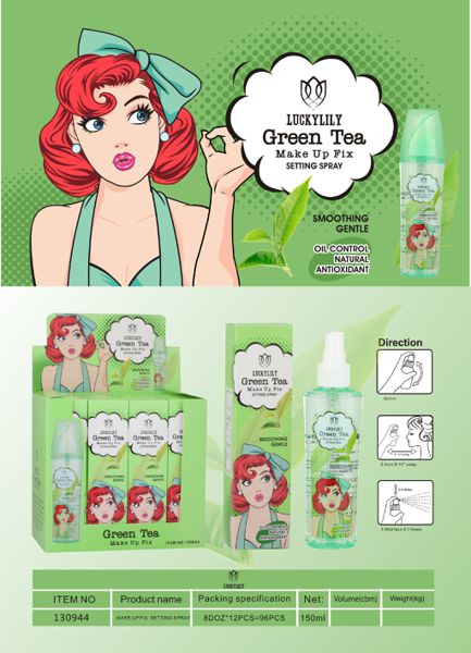Fijador de Maquillaje Green Tea (12pz)