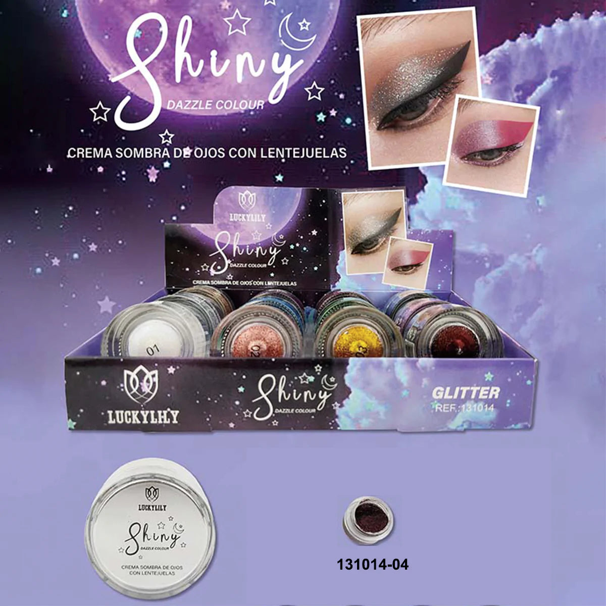 Sombra de Ojos en Crema con Brillo (24pz)