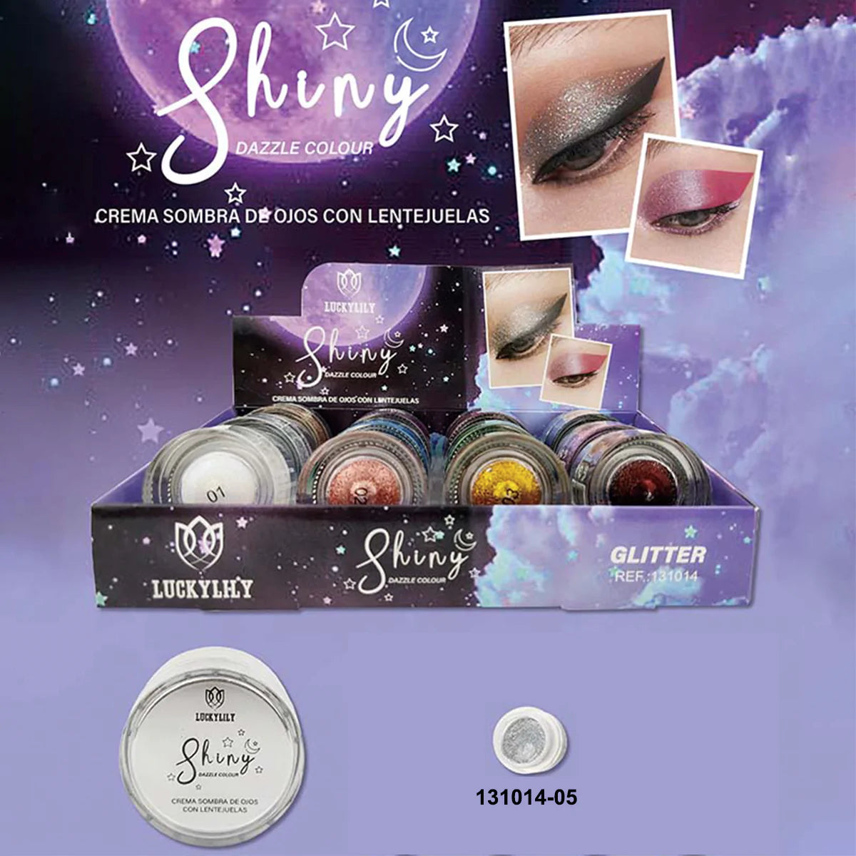 Sombra de Ojos en Crema con Brillo (24pz)