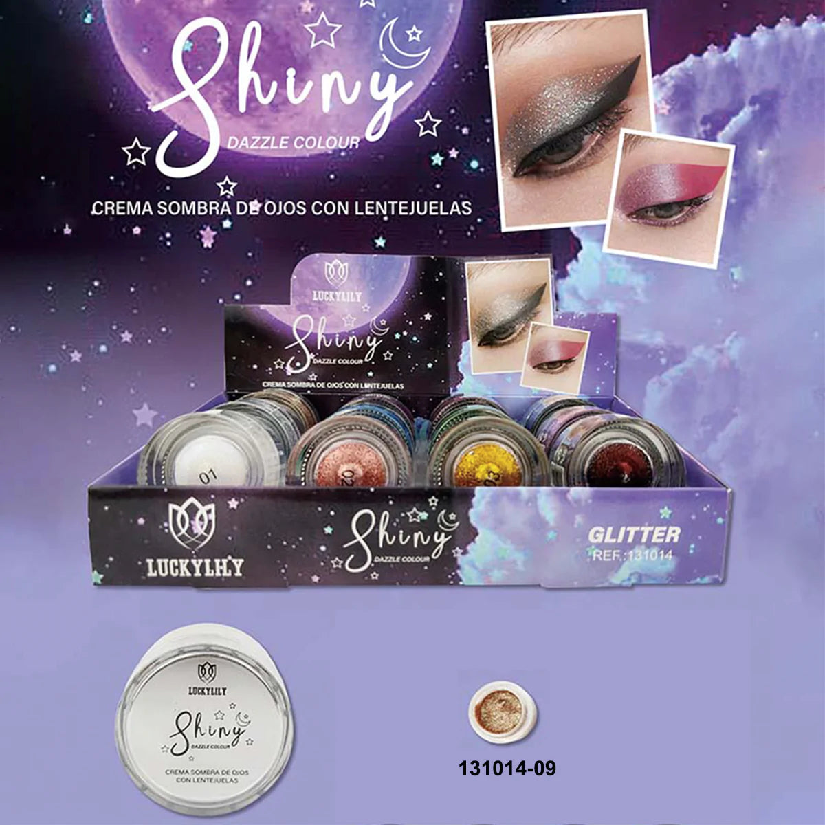 Sombra de Ojos en Crema con Brillo (24pz)