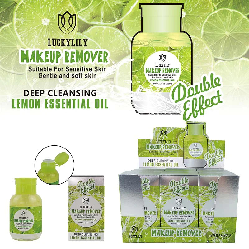 Removedor de Maquillaje con Aceite Esencial de Limón (6pz)