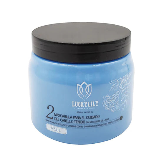 Mascarilla para el Cuidado del Cabello Teñido - Azul Paso 2 (12pz)