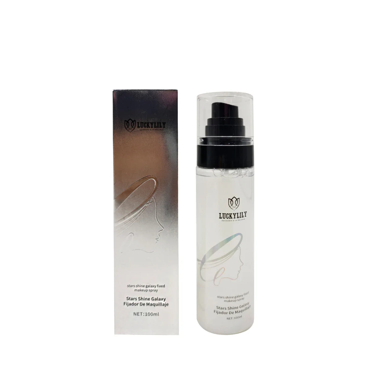 Fijador de maquillaje Plateado (12pz)