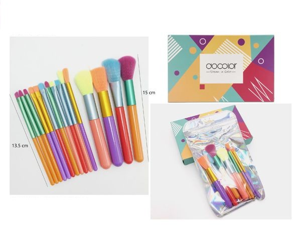 Pincel de Colores para Maquillaje