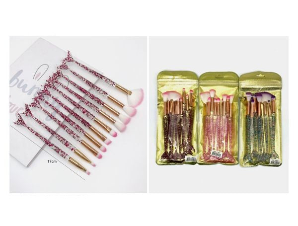 Brochas de Maquillaje Cola de Pez para polvos sueltos