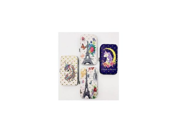 Kit Manicure Estuche Estampado Unicornio