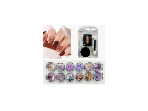 Decoración de Brillos para Uñas Postizas