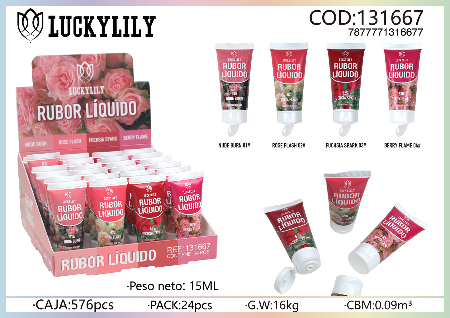 Rubor liquido (24pz)