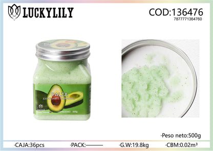 Exfoliante corporal de Aguacate (12pz)
