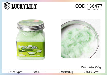 Exfoliante corporal de Aloe Vera (12pz)