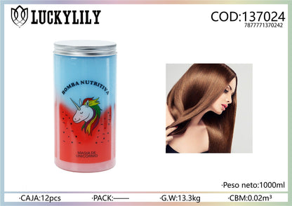 Crema nutritiva capilar Magia de Unicornio Azul&Rojo (12pz)
