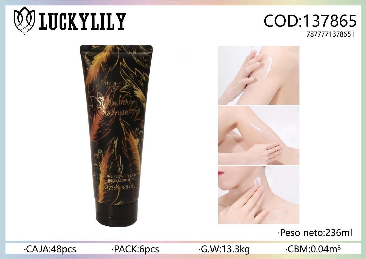 Loción corporal Strawberry Champagne (6pz)