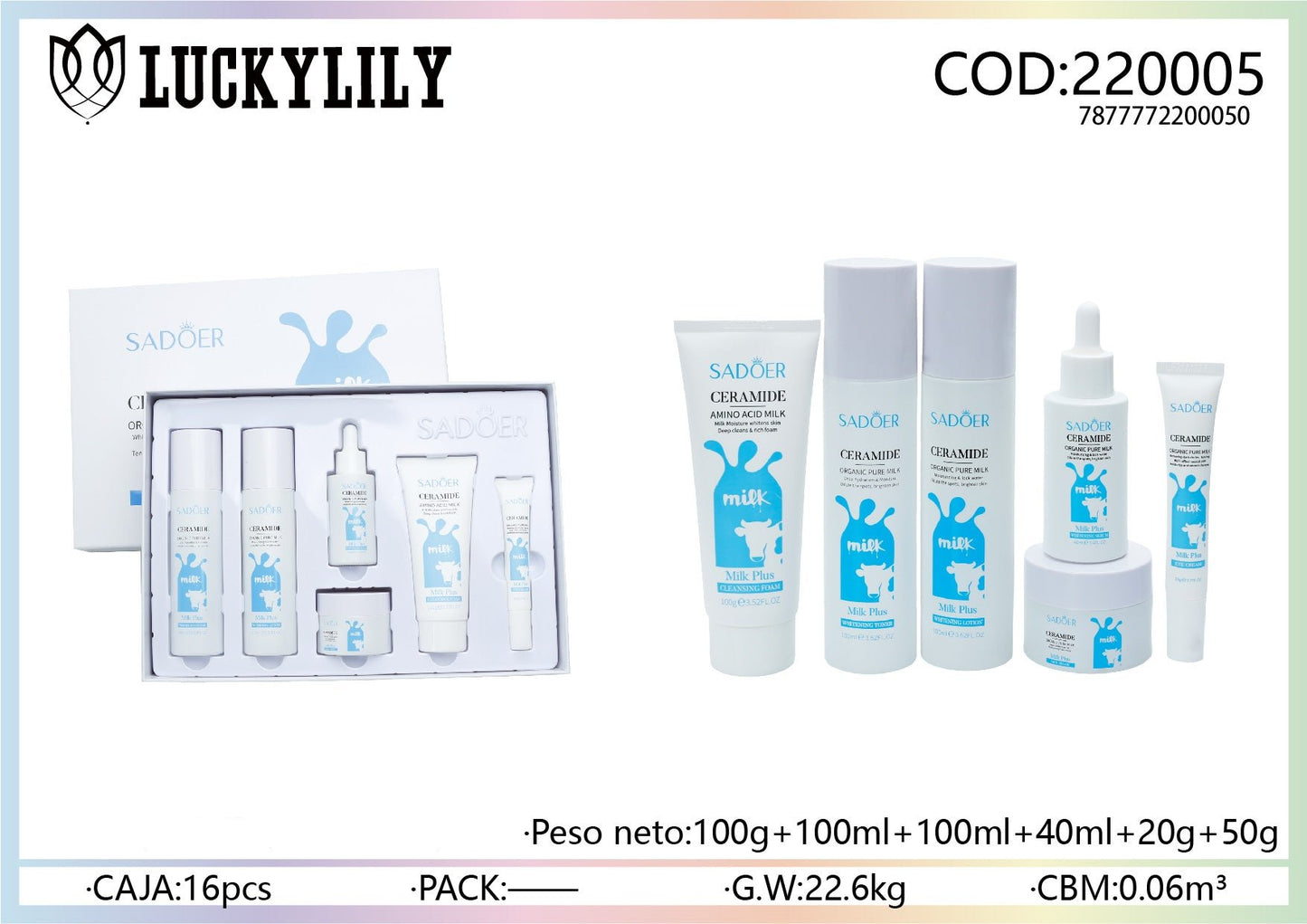 Set de skincare Sedore con Ceramida (6pz)