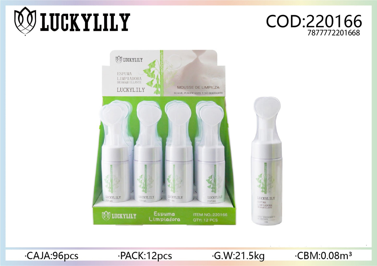 Limpiador facial espuma Tulipán (12pz)