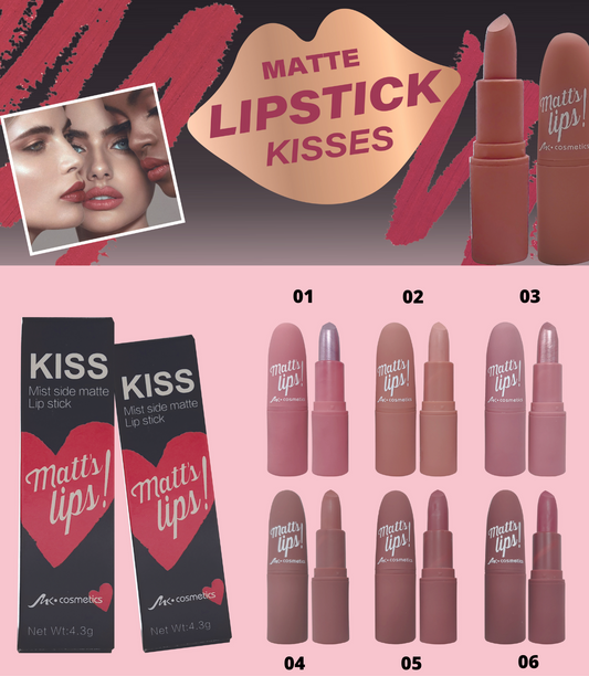 Lápiz Labial Mate Kiss