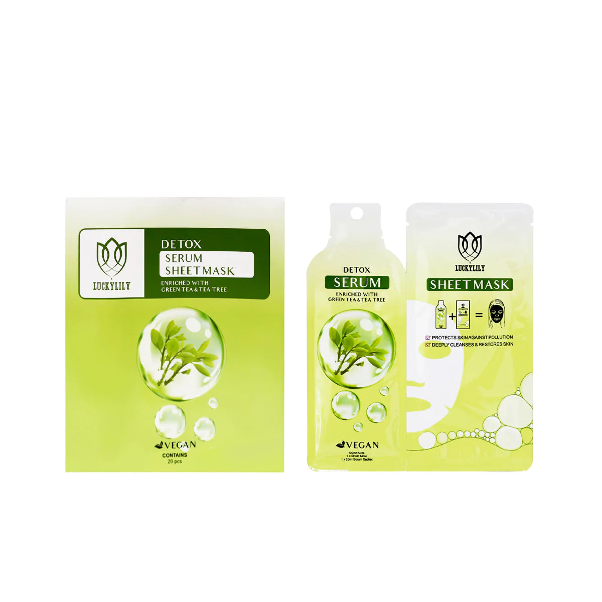 Serum + Mascarilla detox de Té Verde