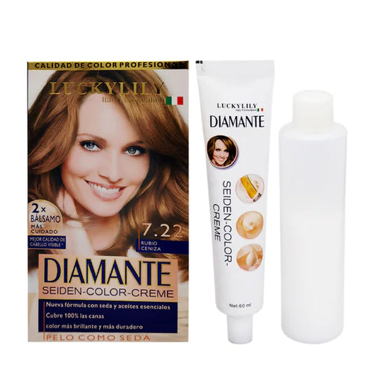 Tinte para el Cabello DIAMANTE  #7.22 Rubio Cenizo